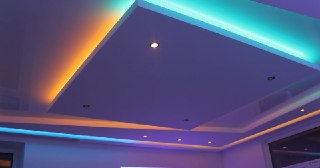 Натяжной потолок с подсветкой Ярцево, цена от 2075 руб.